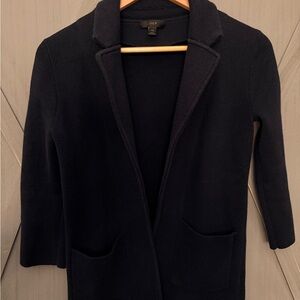 J. Crew Women's Sweater Blazer (Dark Navy)